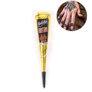 5pc dark black instant herbal henna cone temporary tattoo kit body LJ