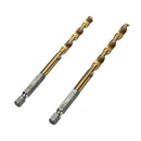 13x Hex Shank Twist Drill High Speed Steel Titanium Coated Engineering Tool XRC