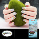 24Pcs Acrylic false french nail full finger nail tips art cover manicu%!