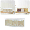 3 Grids Spice Jar Rack Condiment Storage Seasoning Bo Kitchen Food X9R1