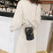 Women'S Bucket Summer Handbag New Korean Fashion Chain Small Round Bag Stit M6U5