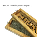Bamboo Incense Burner Hand Carving Hollow Stick Incense Plate Holder Joss S E9T3