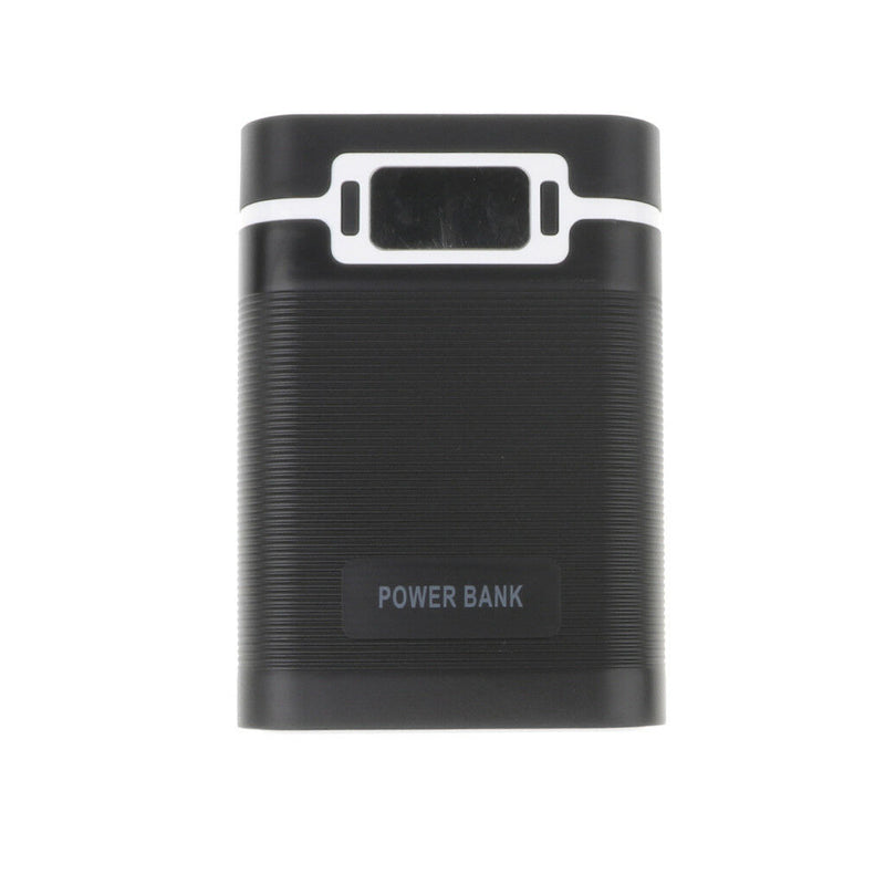 3 in 1 Solar Charger Power Bank 12000mAh USB Battery Black