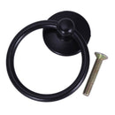 Home Dresser Drawer Cabinet Cupboard Door Ring Pull Handle 4 Pcs Black