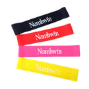 Latex Resistance Band Set for Yoga Workout Black Red Pink Yellow 500mm