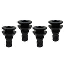 4pcs 1'' Black Plastic Marine Yacht Bilge
