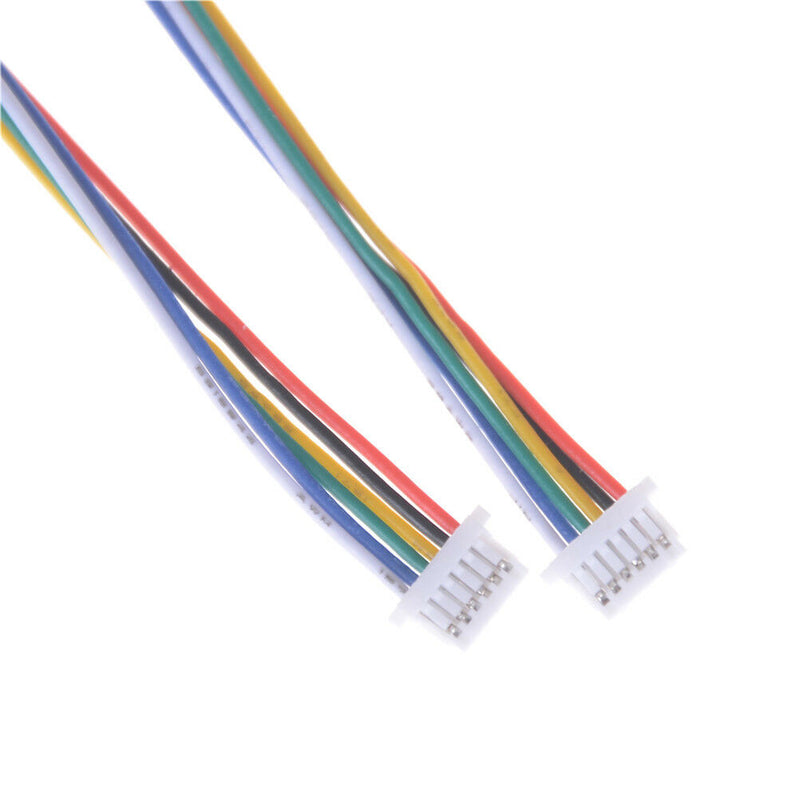 5 x Mini Micro SH 1.0mm 6-Pin JST Double Connector Plug Wires Cables 100MM BX