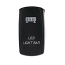 Universal 12-24V LED Light Bar Rocker Switch Push Button On Off Control