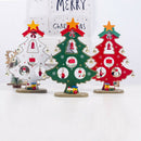 Diy Wooden Christmas Ornaments Tree Ornaments Festival Party Xmas Tree Tabl Z1Z7