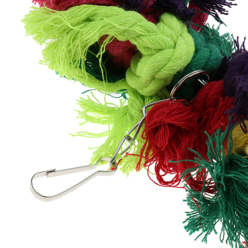 Colorful Bird Toys Parrot Swing Ring Cage Toys For Cockatiel Budgie Lovebird