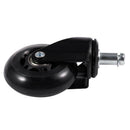 Office Chair Caster Wheels Roller Rollerblade Style Castor Wheel Replacemen