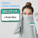 Creative Notes Message Card Brooch Badges Backpack Pins Jewelry (Style 5)