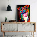 5D DIY Full Drill Square Diamond Painting Color Dog Cross Stitch Embroidery