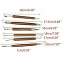 6pcs Clay Sculpting Set Wax Carving Pottery Tools Shapers Polymer Modeling Y