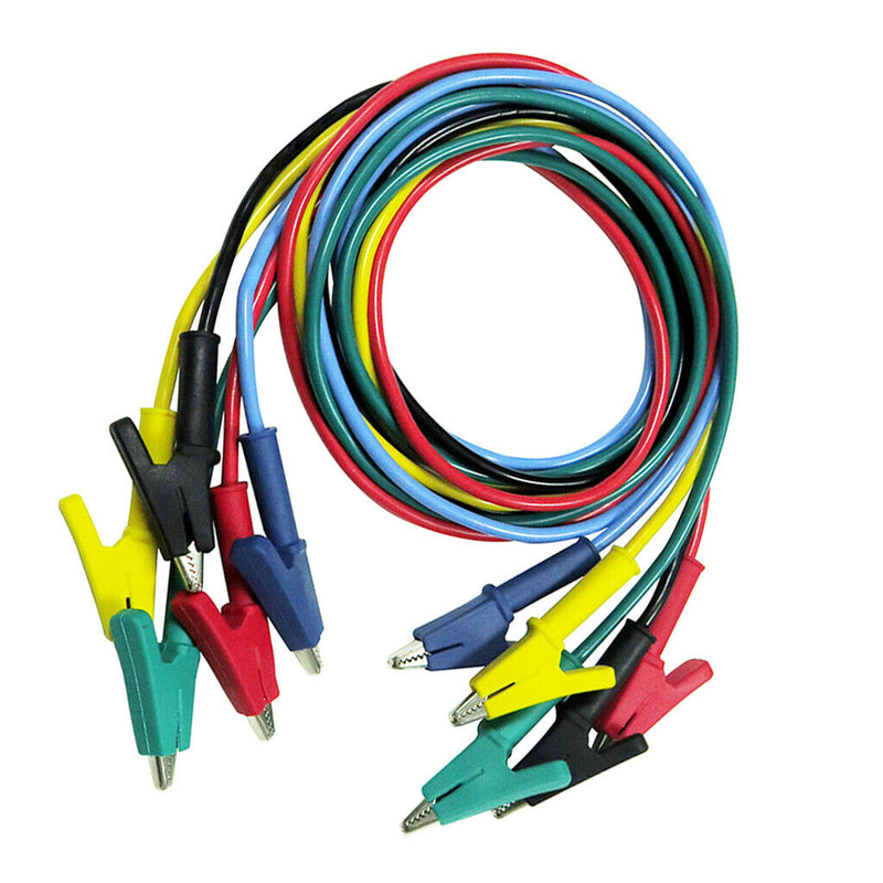 5Pieces and 5 Colors Test Lead Set & Alligator Clips,100CM