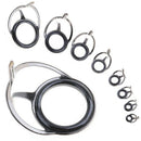 5X(8 Pcs Fishing Rod Guide Oval Fishing Rod Eyes Guides Line Rings Pole Re N6T9)