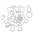 Cartoon Cow Shape Cutting Dies Stencil DIY Embossing Scrapbooking Home Decor
