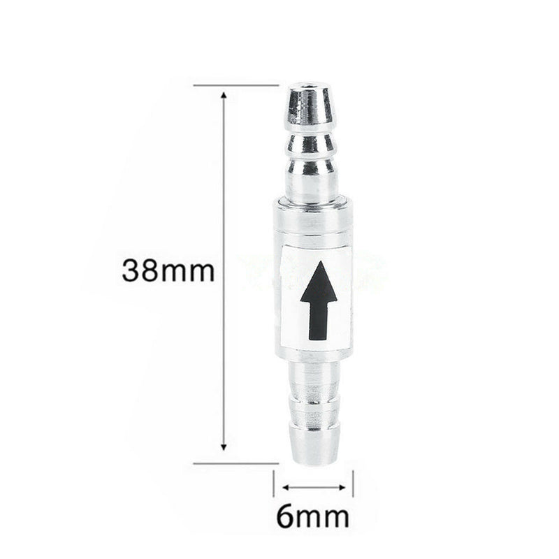 New One Way Stainless Steel Check Valve For Aquarium Co2 System Air Pumpã€OZ