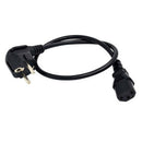 0.6m IEC 320 C13 to EU AC power cable cord 2 pin round EU plug power cable  BX
