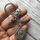 Halloween Key Ring Pumpkin Spell Book Witch Alloy Popular New Key Chain Z3I J1N9