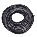 6mm Outside Dia 17M PE Polyethylene Spiral Cable Wire Wrap Tube Black B Bj