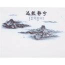 Excellent Black Color Bamboo Mountain Rivers Boats Wall Stickers Chinese- 3C