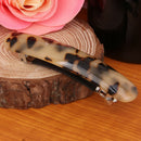 2pack Elegant Women Lady Acrylic Leopard Spring Large Hair Pin Clip Barrette