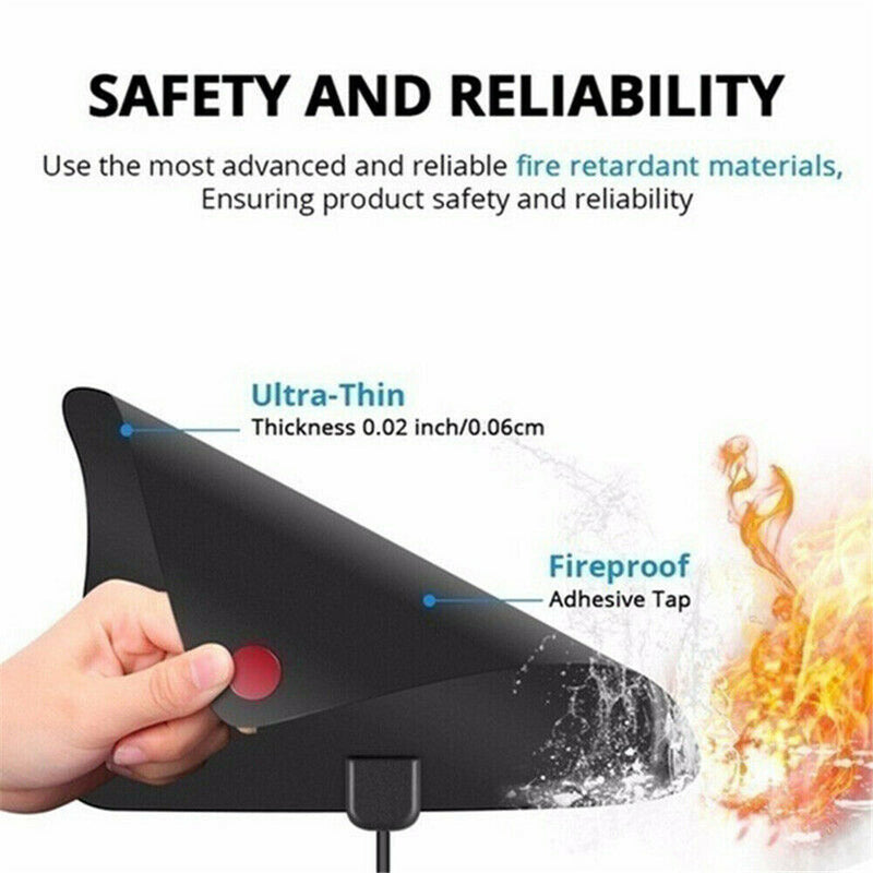 50 Miles Range TV Antenna Signal Booster Digital HDTV 4K 1080P F. Indoor Skywire
