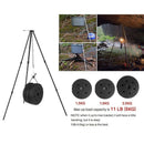 Portable Hanging Pot Outdoor Camping Picnic Cooking Tripod Fire Grill Hangi X6V3