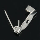 10 Brooch Backs Bar Safety Pins 15mm Catch Findings Small Tiny