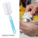 Sponge Glass Cup Cleaning Brush Long Handle Cup Brush Household Wash Brush A
