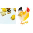Foam Flocking Artificial Animals Standing Chicks and Hens Ornament Outdoor