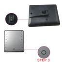 Makeup Mirror With 16 Leds Cosmetic Mirror With Press Dimmer Switch Battery E4H3