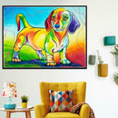 5D DIY Diamond Painting Colorful Cartoon Dog Cross Stitch Embroidery Mosaic