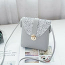 women small bling bling shoulder bag lady's mini cute solid color Glossy ha Y3X2