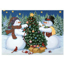 Snowman Christmas Tree DIY Full Drill Round Diamond Painting Embroidery Kit