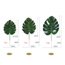 Artificial Turtle Leaf Tropical Imitation Plant Leaf Hawaiian Party Home Theme