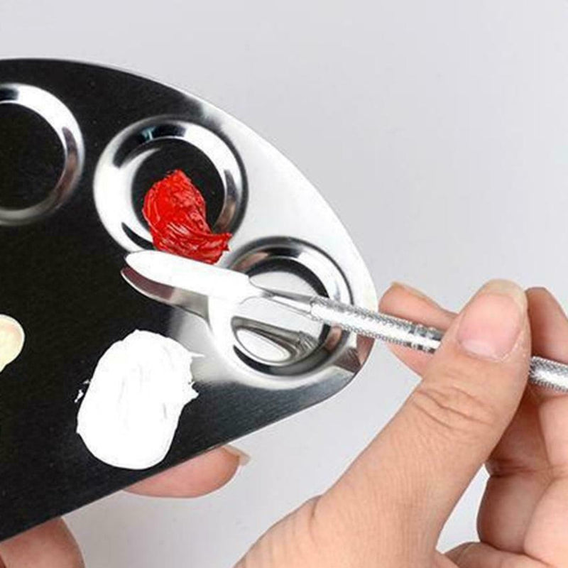 Cosmetic Make up Stainless Steel Mixing Spatula Tool Nails Sale~ For Palett C7M6