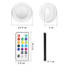 LED Under Cabinet Puck Lights Battery Operated Color Changing Closet Lamp