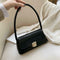 Classic Women Handbag PU Leather Retro Shoulder Bag Shopping Totes (Black)