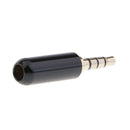 8 Lot 4 Pole 3.5mm 1/8" Male Headphone Plug Metal Audio Video Connectors