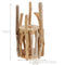 Glass Test Tube Planter Vase in Wooden Stand Flower Pot Scindapsus Container