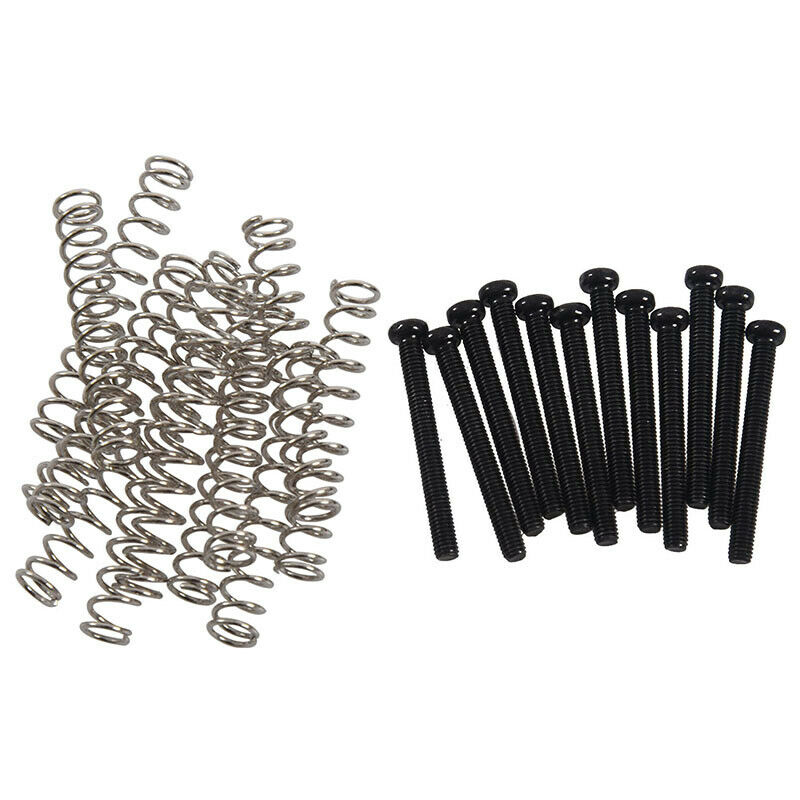 BLACK Pickup Height Adjustment Screws with Springs, Package of 12 each