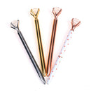 4pcs/set Metal Diamond Head Crystal Ball Pen Creative Pen Office Stationery-Gift