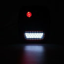 1X(1pcs Universal Red+White 39 Led Stop Brake Turn Tail Combination Light F
