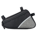 Bicycle Bag MTB Road Bike Front Tube Frame Pouch Cycling Equipment (Grey)