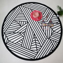 Summer Beach Towels Floral Printed Round Blanket Yoga Mat Tippet 8