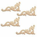 4 pieces ornament ornament wood ornaments handmade for wardrobe furniture c