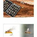 40pcs Fly Fishing Lure Bionic Hooks - High Simulation Flies Fish Bait (Yell W3P1