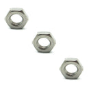 M2.5 Thread Hex Nuts 304 Stainless Steel Fastener DIN934 100pcs O9T9